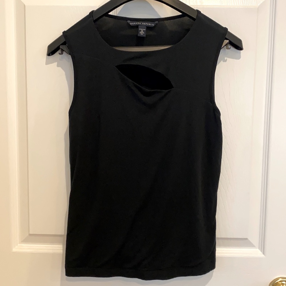 Banana Republic sleek black top